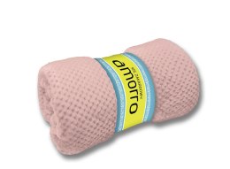 Koc narzuta 200x220 Amorro żakardowy różowy kwarcowy wytłaczany 240g/m2 Darymex