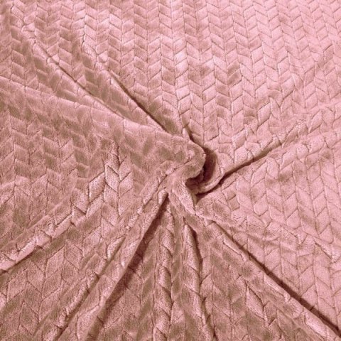Koc narzuta z mikrofibry 170x210 Cindy pudrowy wrzosowy Koc narzuta z mikrofibry 170x210 Cindy pudrowy wrzosowy