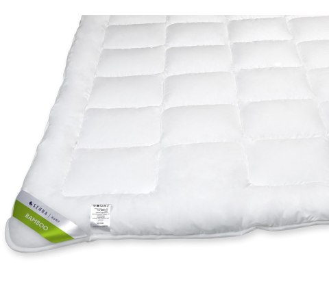 Kołdra antyalergiczna 200x220 Bamboo całoroczna 1550g biała z włókien pozyskiwanych z drewna bambusowego Inter Widex Kołdra antyalergiczna 200x220 Bamboo całoroczna 1550g biała z włókien pozyskiwanych z drewna bambusowego Inter Widex