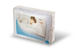 Kołdra antyalergiczna 90x120 + poduszka 40x60 Babies Mikrofibra 350g+50g komplet dziecięcy biały AMZ