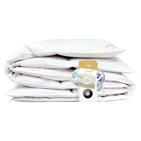 Kołdra puchowa całoroczna 155x200 Optima ekskluzywna 950g biała AMZ Kołdra puchowa całoroczna 155x200 Optima ekskluzywna 950g biała AMZ