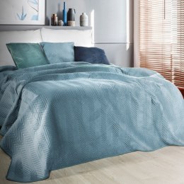 Narzuta dekoracyjna 170x210 Sofia turkusowa welurowa