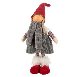 Ozdoba świąteczna Doll lalka 20A 32cm czerwona srebrna