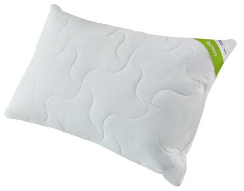 Poduszka antyalergiczna 50x60 Bamboo Eco 600g biała z włókien pozyskiwanych z drewna bambusowego Inter Widex Poduszka antyalergiczna 50x60 Bamboo Eco 600g biała z włókien pozyskiwanych z drewna bambusowego Inter Widex