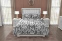 Pościel bawełniana 160x200 Glamour 005 szara biała ornament Faro 01 Pościel bawełniana 160x200 Glamour 005 szara biała ornament Faro 01