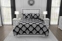 Pościel bawełniana 160x200 Glamour 007 czarna biała ornament Faro 01 Pościel bawełniana 160x200 Glamour 007 czarna biała ornament Faro 01