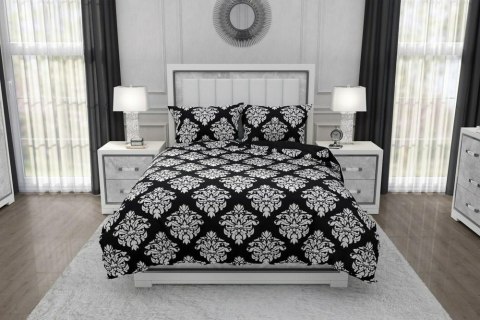 Pościel bawełniana 160x200 Glamour 007 czarna biała ornament Faro 01 Pościel bawełniana 160x200 Glamour 007 czarna biała ornament Faro 01