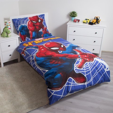 Pościel świecąca w ciemności 140x200 Spiderman Człowiek Pająk 9339 bawełniana poszewka 70x90 JF24 Pościel świecąca w ciemności 140x200 Spiderman Człowiek Pająk 9339 bawełniana poszewka 70x90 JF24