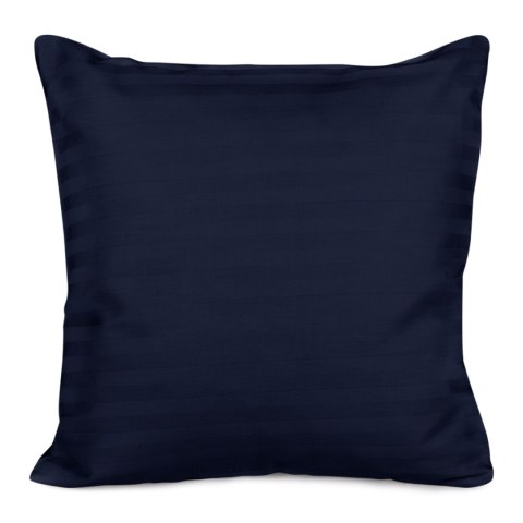 Poszewka satynowa 40x40 niebieska ciemna pasy jednobarwna Cizgili adamaszkowa Poszewka satynowa 40x40 niebieska ciemna pasy jednobarwna Cizgili adamaszkowa