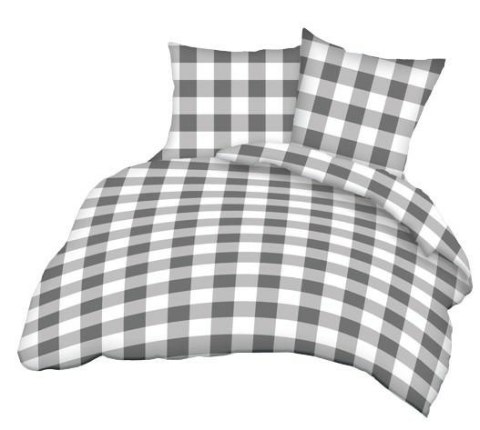 Poszewka z kory 50x60 171a szara biała kratka Poszewka z kory 50x60 171a szara biała kratka