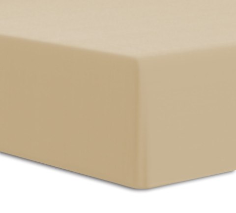 Prześcieradło jersey elastan 140x200 z gumką piaskowe 26 na wysoki materac 25 cm Luxury Prześcieradło jersey elastan 140x200 z gumką piaskowe 26 na wysoki materac 25 cm Luxury