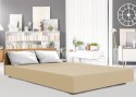 Prześcieradło jersey elastan 180x200 z gumką piaskowe 26 na wysoki materac 25 cm Luxury Prześcieradło jersey elastan 180x200 z gumką piaskowe 26 na wysoki materac 25 cm Luxury