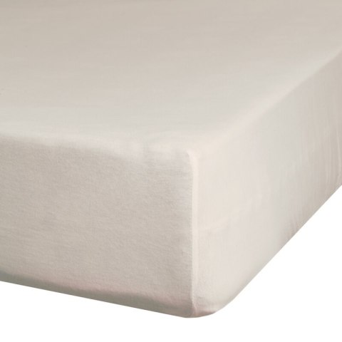 Prześcieradło satynowe z gumką 100x200 Nova beżowe na wysoki materac 25 cm Eurofirany Prześcieradło satynowe z gumką 100x200 Nova beżowe na wysoki materac 25 cm Eurofirany
