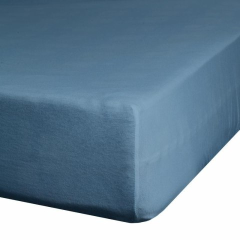Prześcieradło satynowe z gumką 100x200 Nova granatowe na wysoki materac 25 cm Eurofirany Prześcieradło satynowe z gumką 100x200 Nova granatowe na wysoki materac 25 cm Eurofirany
