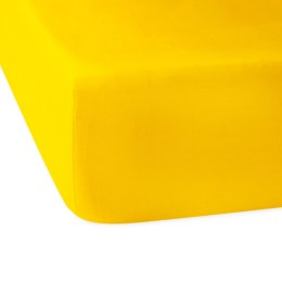 Prześcieradło satynowe z gumką 200x220 żółte 004 Darymex