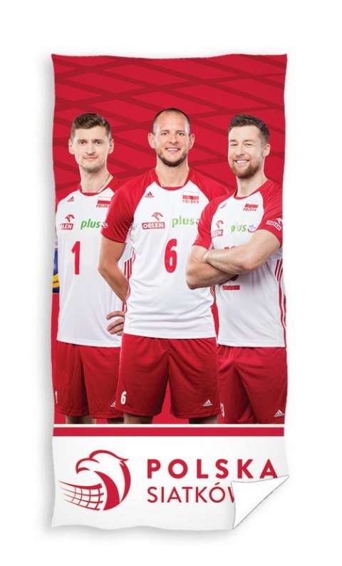 Ręcznik bawełniany 70x140 Polska Siatkówka piłka siatkowa siatkarze Kurek Kubiak Nowakowski PZPS 0688 Ręcznik bawełniany 70x140 Polska Siatkówka piłka siatkowa siatkarze Kurek Kubiak Nowakowski PZPS 0688