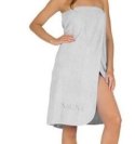 Ręcznik do sauny 80x150 Sauna kremowy 02 haftowany napis 100% bawełna Ręcznik do sauny 80x150 Sauna kremowy 02 haftowany napis 100% bawełna