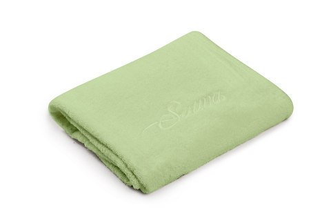 Ręcznik do sauny 80x150 Sauna zielony 52 haftowany napis 100% bawełna Ręcznik do sauny 80x150 Sauna zielony 52 haftowany napis 100% bawełna