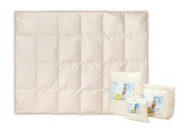 Kołdra puch gęsi 60% 135x200 Mr. Pillow ciepła 2100g różowa AMZ