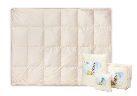Kołdra puch gęsi 60% 135x200 Mr. Pillow ciepła 2100g różowa AMZ Kołdra puch gęsi 60% 135x200 Mr. Pillow ciepła 2100g różowa AMZ