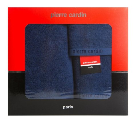 Komplet ręczników w pudełku Evi 3cz. granatowy 430g/m2 Pierre Cardin Komplet ręczników w pudełku Evi 3cz. granatowy 430g/m2 Pierre Cardin