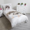 Pościel bawełniana 140x200 Jeż Jeże 9306 Jeżyki białe serduszka różowe poszewka 70x90 Pościel bawełniana 140x200 Jeż Jeże 9306 Jeżyki białe serduszka różowe poszewka 70x90