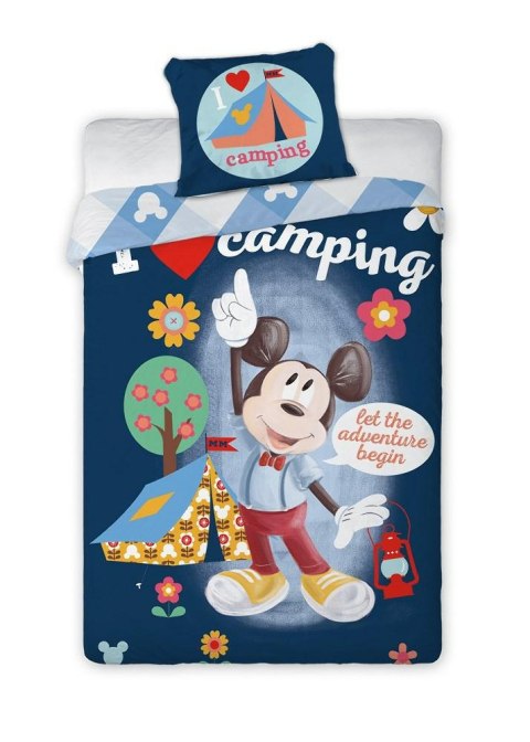 Pościel bawełniana 140x200 Myszka Miki Mickey Mouse 7668 na kempingu I love Camping pod namiotem poszewka 70x90 Pościel bawełniana 140x200 Myszka Miki Mickey Mouse 7668 na kempingu I love Camping pod namiotem poszewka 70x90