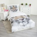 Pościel bawełniana 140x200 Tygrys biały 8088 Tiger white poszewka 70x90 Pościel bawełniana 140x200 Tygrys biały 8088 Tiger white poszewka 70x90