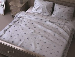 Poszewka bawełniana 40x40 361E biała bordiura niebieska