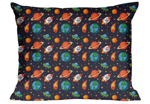 Poszewka bawełniana 40x60 1413E granatowa Kosmos Planety Galaktyka 340P Poszewka bawełniana 40x60 1413E granatowa Kosmos Planety Galaktyka 340P