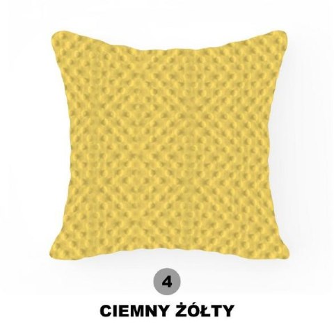 Poszewka dekoracyjna 40x40 Minky żółta ciemna 4 Poszewka dekoracyjna 40x40 Minky żółta ciemna 4