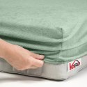 Prześcieradło frotte z gumką 60x120 oliwkowe 013 grube 200g/m2 KARO Prześcieradło frotte z gumką 60x120 oliwkowe 013 grube 200g/m2 KARO