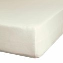 Prześcieradło satynowe z gumką 160x200 Nova kremowe na wysoki materac 30 cm Eurofirany Prześcieradło satynowe z gumką 160x200 Nova kremowe na wysoki materac 30 cm Eurofirany