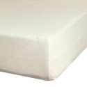 Prześcieradło satynowe z gumką 160x200 Nova kremowe na wysoki materac 30 cm Eurofirany Prześcieradło satynowe z gumką 160x200 Nova kremowe na wysoki materac 30 cm Eurofirany