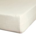 Prześcieradło satynowe z gumką 180x200 Nova kremowe na wysoki materac 30 cm Eurofirany Prześcieradło satynowe z gumką 180x200 Nova kremowe na wysoki materac 30 cm Eurofirany