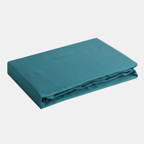 Prześcieradło satynowe z gumką 180x200 Nova turkusowe ciemne na wysoki materac 30 cm Eurofirany Prześcieradło satynowe z gumką 180x200 Nova turkusowe ciemne na wysoki materac 30 cm Eurofirany