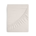 Prześcieradło satynowe z gumką 220x200 Nova beżowe na wysoki materac 30 cm Eurofirany Prześcieradło satynowe z gumką 220x200 Nova beżowe na wysoki materac 30 cm Eurofirany