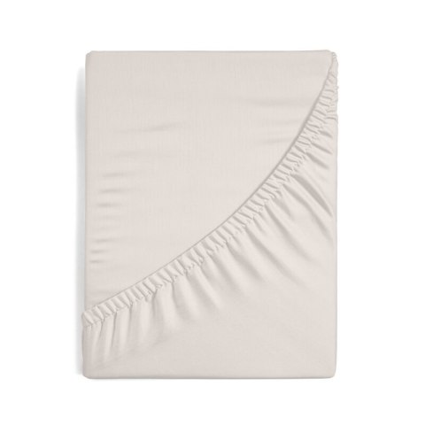 Prześcieradło satynowe z gumką 220x200 Nova beżowe na wysoki materac 30 cm Eurofirany Prześcieradło satynowe z gumką 220x200 Nova beżowe na wysoki materac 30 cm Eurofirany