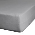 Prześcieradło satynowe z gumką 220x200 Nova stalowe na wysoki materac 30 cm Eurofirany Prześcieradło satynowe z gumką 220x200 Nova stalowe na wysoki materac 30 cm Eurofirany