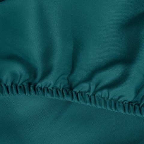 Prześcieradło satynowe z gumką 220x200 Nova turkusowe ciemne na wysoki materac 30 cm Eurofirany Prześcieradło satynowe z gumką 220x200 Nova turkusowe ciemne na wysoki materac 30 cm Eurofirany