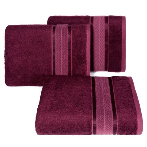 Ręcznik Miro 50x90 bambusowy amarantowy 550g/m2 Eurofirany Ręcznik Miro 50x90 bambusowy amarantowy 550g/m2 Eurofirany