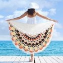 Ręcznik plażowy 150 okrągły Havana 03 250g/m2 Eurofirany Ręcznik plażowy 150 okrągły Havana 03 250g/m2 Eurofirany