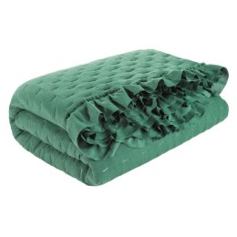Narzuta dekoracyjna 170x210 Libi falbanka zielona Eurofirany