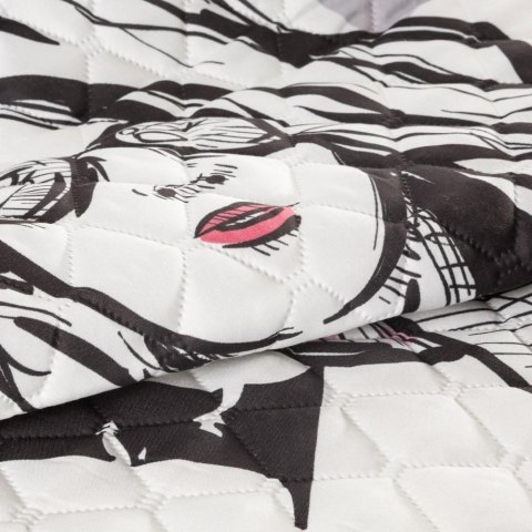 Narzuta dekoracyjna 200x220 Dora fashion girl dziewczyna mody biała różowa czarna Narzuta dekoracyjna 200x220 Dora fashion girl dziewczyna mody biała różowa czarna