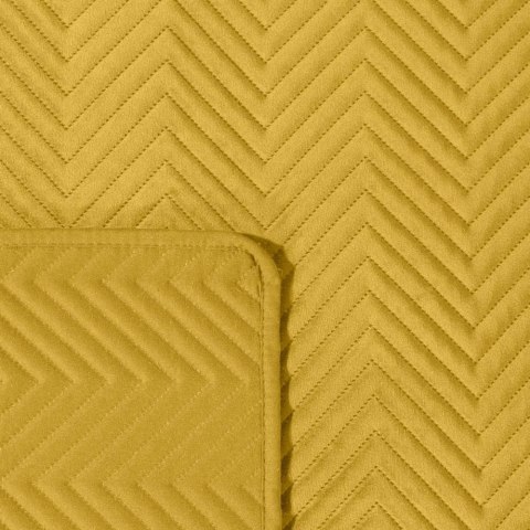 Narzuta dekoracyjna 200x220 Sofia musztardowa welurowa Eurofirany Narzuta dekoracyjna 200x220 Sofia musztardowa welurowa Eurofirany