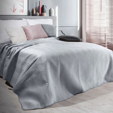 Narzuta dekoracyjna 220x240 Sofia srebrna welurowa Eurofirany Narzuta dekoracyjna 220x240 Sofia srebrna welurowa Eurofirany