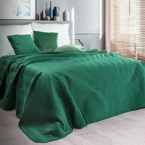 Narzuta dekoracyjna 220x240 Sofia zielona ciemna welurowa Eurofirany Narzuta dekoracyjna 220x240 Sofia zielona ciemna welurowa Eurofirany