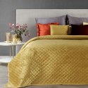 Narzuta dekoracyjna na fotel 70x160 Ariel musztardowa welurowa Eurofirany Narzuta dekoracyjna na fotel 70x160 Ariel musztardowa welurowa Eurofirany