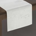 Obrus bieżnik świąteczny 40x180 Agata srebrny śniżynki cekinki Eurofirany Obrus bieżnik świąteczny 40x180 Agata srebrny śniżynki cekinki Eurofirany