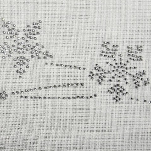 Obrus bieżnik świąteczny 40x180 Agata srebrny śniżynki cekinki Eurofirany Obrus bieżnik świąteczny 40x180 Agata srebrny śniżynki cekinki Eurofirany